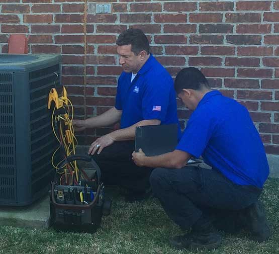 AC repair tomball TX job in progress.