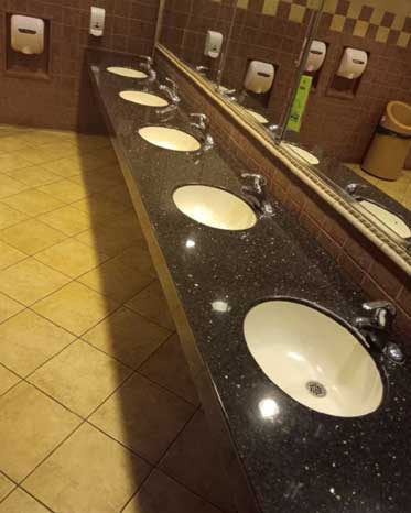 Commercial plumbing job complete. Sinks in movie theater are now good to go.