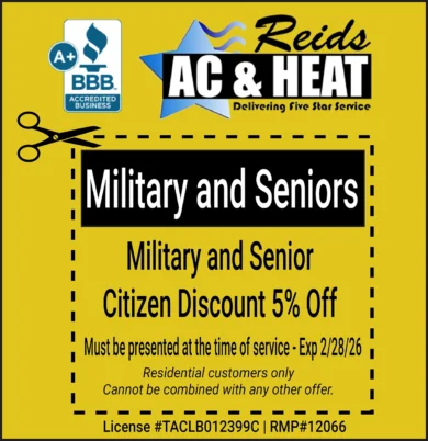 Military and Senior HVAC Coupon